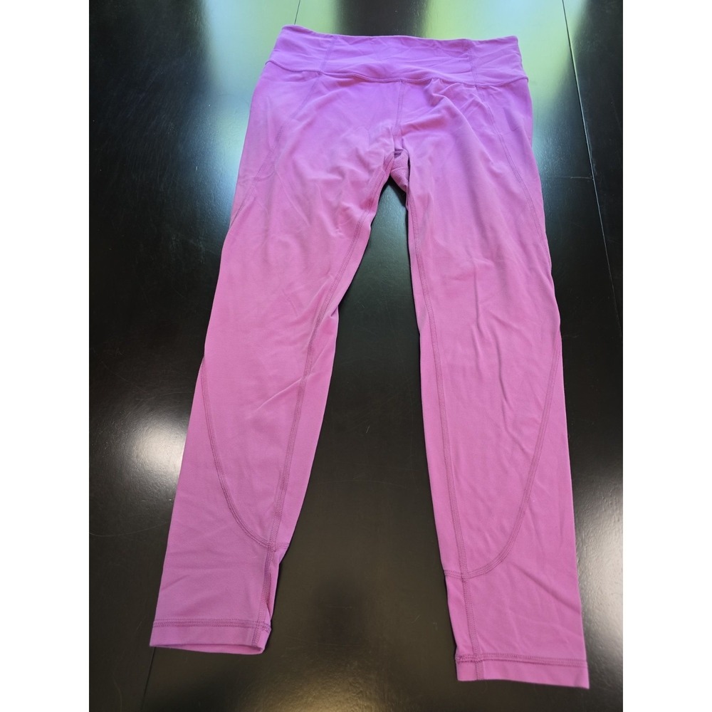 Athleta High Rise‎ Leggings Large Tall LT Purple Yoga Pants Workout 25" Inseam